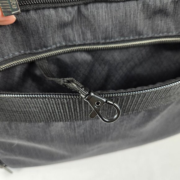 Samsonite Gray Computer Laptop Travel Bag Double Handles Detachable Strap - Picture 10 of 16